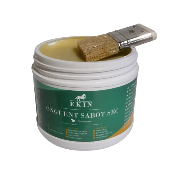 Onguent sabot sec Ekin, graisse sabot cheval naturelle nourris et hydrate