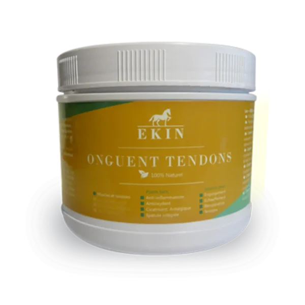 Onguent tendon ekin soulage naturellement les tendons du cheval après l'effort