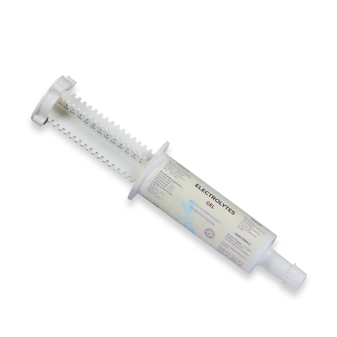 Electrolytes seringue nutragile pour récupération cheval après effort, stress ou transport