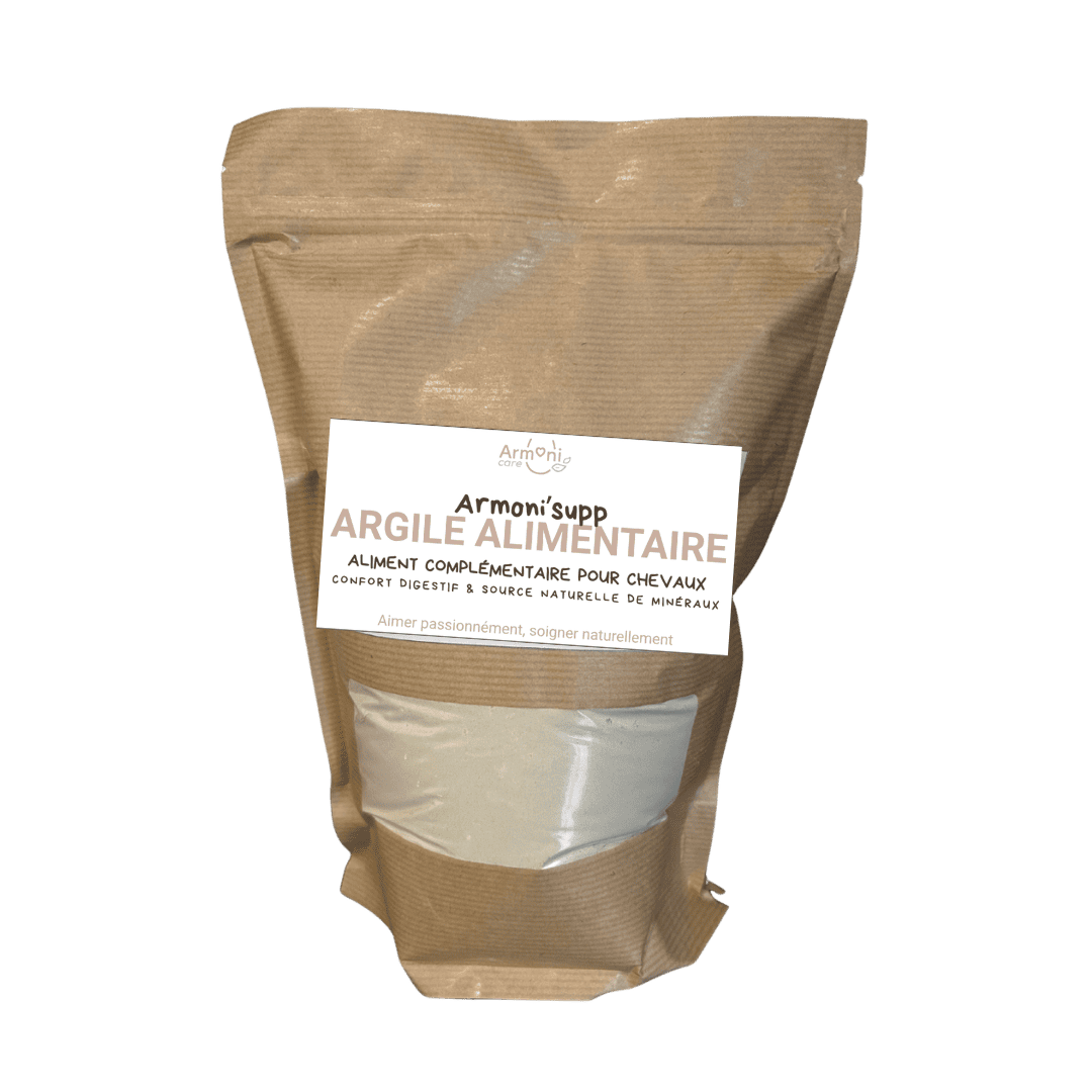 Argile alimentaire armoni care, pour le confort digestif des chevaux