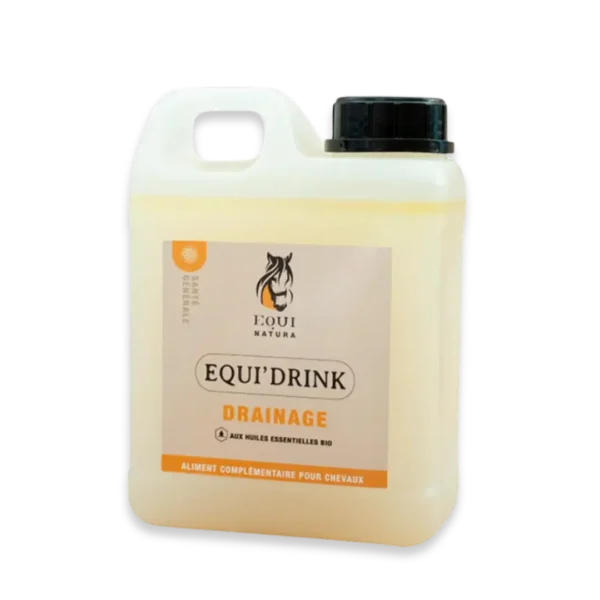 Equi'drink drainage Equi natura, troubles hépatiques, rénaux et urinaires