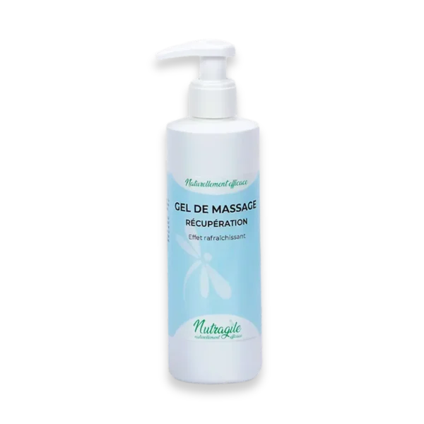 Gel de Massage Récupération favorise la récupération du corps du cheval après l'activité.